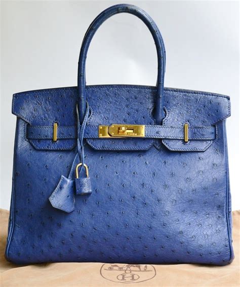 hermes birkin style ostrich leather handbag|Hermes 35cm Birkin bag.